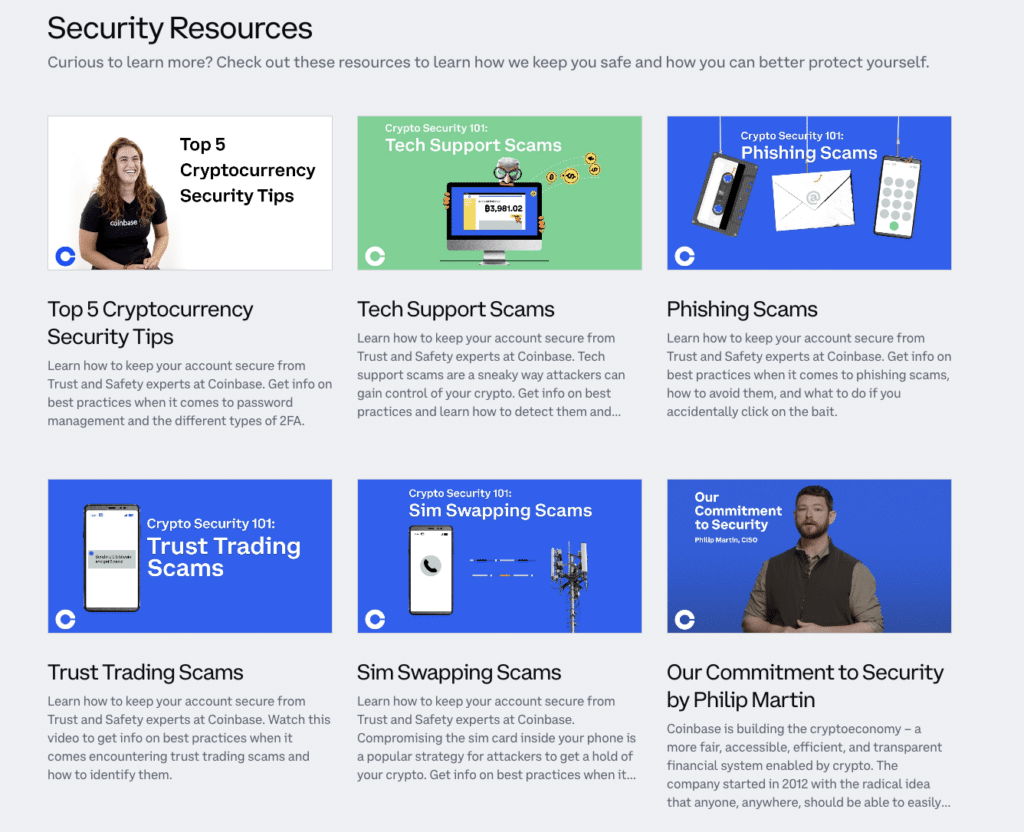 coinbase security offerings